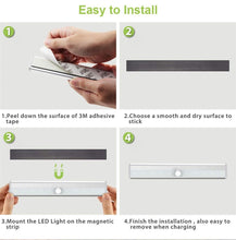 Load image into Gallery viewer, Set Of 3 - Rechargeable LED Light With Motion Sensor