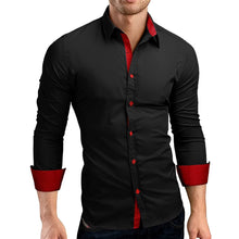 Load image into Gallery viewer, Men's Shirt Men Autumn Casual Formal Solid Slim Fit Long Sleeve Dress Shirt Top Blouse Fashion Formal high quality Men Shirt New