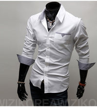 Load image into Gallery viewer, Mens Formal Shirt Long Sleeve Dress Designer Business Luxury Shirts Regular Fit
